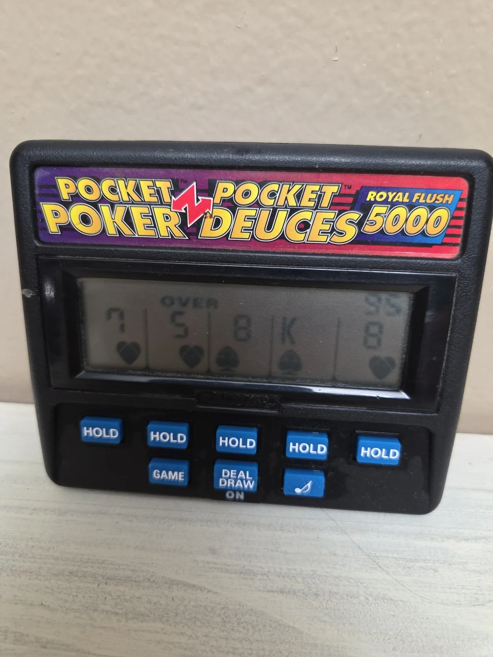 Pocket Poker Deuces 5000 Handheld Game - Black